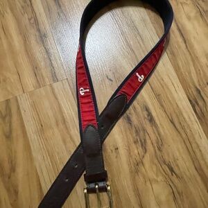 Stylish Red and Brown Men's Belt Bag